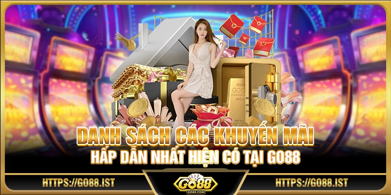 Danh sách các khuyến mãi hấp dẫn nhất hiện có tại Go88